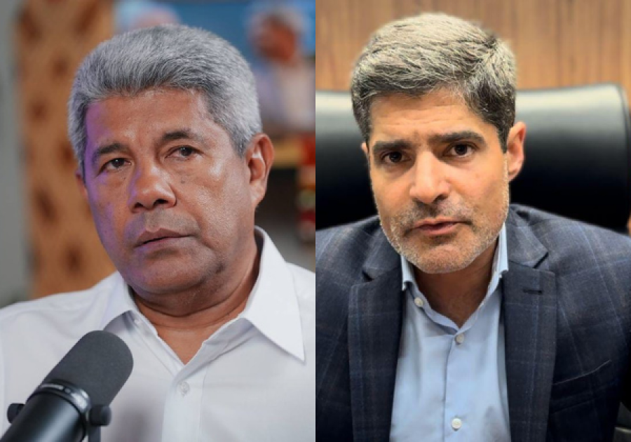 Pesquisa eleitoral mostra ACM Neto a frente de Jerônimo Rodrigues. 
