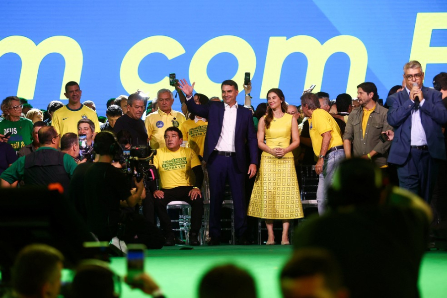 FLÁVIO BOLSONARO É OFICIALIZADO CANDIDATO À PRESIDENTE DA REPÚBLICA PELO PL.